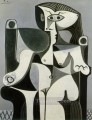 Woman Sitting Jacqueline 1962 cubist Pablo Picasso